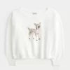 Hollister Comfy Cloud Easy Off-the-Shoulder Deer Graafinen villapaita Hollister Comfy Cloud Easy Off-the-Shoulder Deer Graafinen villapaita