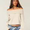 Hollister Comfy Cloud Foldover Off-the-Shoulder -villapaita
