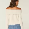 Hollister Comfy Cloud Foldover Off-the-Shoulder -villapaita