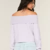 Hollister Comfy Cloud Foldover Off-the-Shoulder -villapaita
