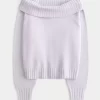 Hollister Comfy Cloud Foldover Off-the-Shoulder -villapaita