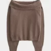Hollister Comfy Cloud Foldover Off-the-Shoulder -villapaita