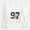 Hollister Comfy Cloud Graphic Notch Neck -neule