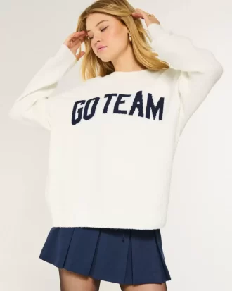 Hollister Comfy Cloud Oversized Go Team Graafinen villapaita