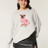Hollister Comfy Cloud Puppy Graphic Crew -villapaita