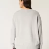 Hollister Comfy Cloud Puppy Graphic Crew -villapaita