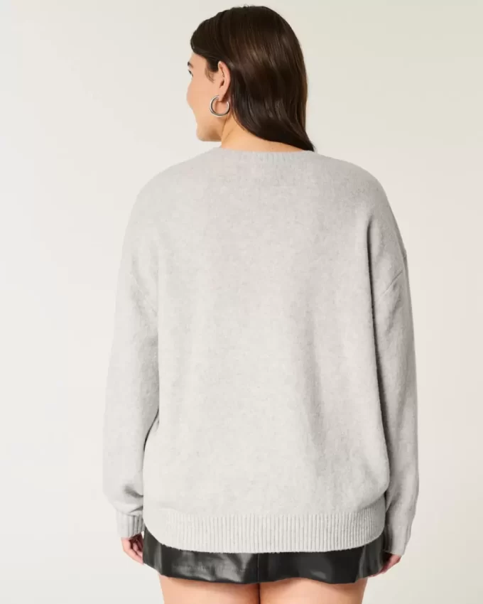 Hollister Comfy Cloud Puppy Graphic Crew -villapaita