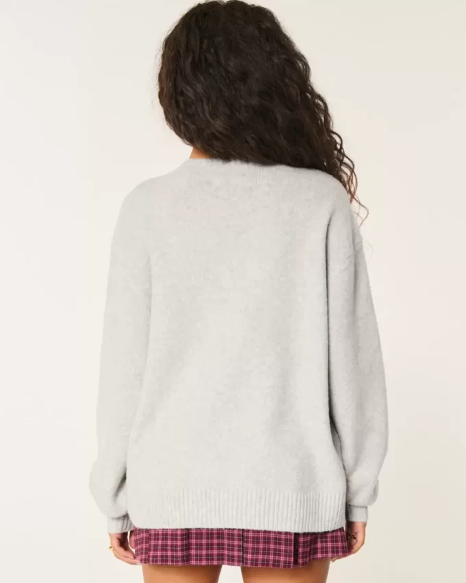 Hollister Comfy Cloud Rose Graafinen villapaita Hollister Comfy Cloud Rose Graafinen villapaita