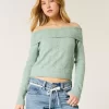 Hollister Comfy Cloud Stitchy off-the-shoulder villapaita