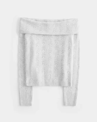 Hollister Comfy Cloud Stitchy off-the-shoulder villapaita