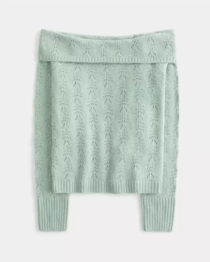 Hollister Comfy Cloud Stitchy off-the-shoulder villapaita