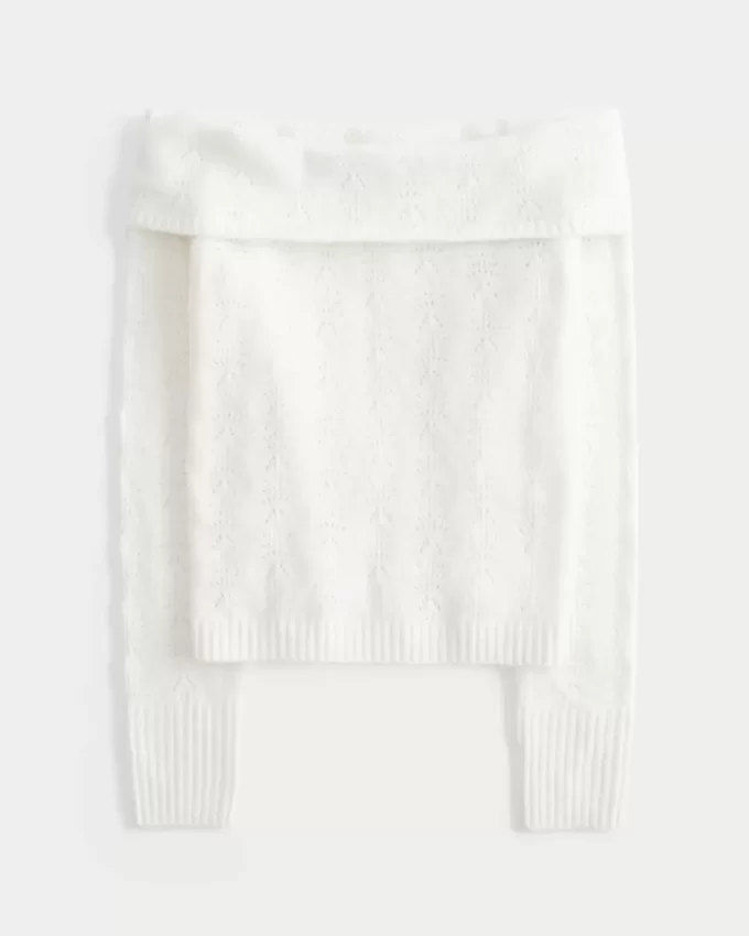 Hollister Comfy Cloud Stitchy off-the-shoulder villapaita