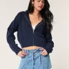 Hollister Comfy Cloud vetoketjullinen villapaita