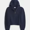 Hollister Comfy Cloud vetoketjullinen villapaita
