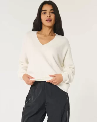 Hollister Comfy Cloud Ylisuuri V-kaula-neule
