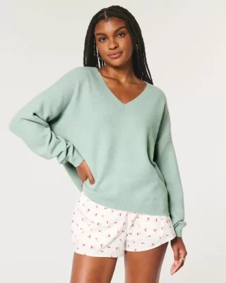 Hollister Comfy Cloud Ylisuuri V-kaula-neule