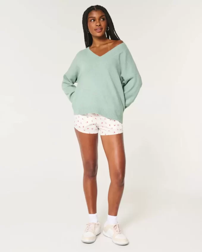 Hollister Comfy Cloud Ylisuuri V-kaula-neule