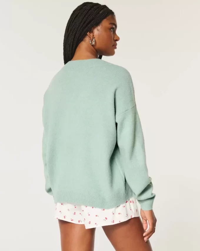 Hollister Comfy Cloud Ylisuuri V-kaula-neule
