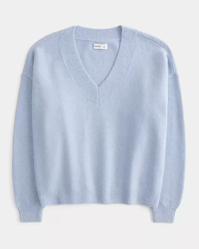 Hollister Comfy Cloud Ylisuuri V-kaula-neule