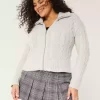 Hollister Comfy Cloud Zip-Up Cable-Net villapaita Hollister Comfy Cloud Zip-Up Cable-Net villapaita