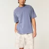 Hollister Feel Good -fleece-shortsit polven yläpuolella Hollister Feel Good -fleece-shortsit polven yläpuolella