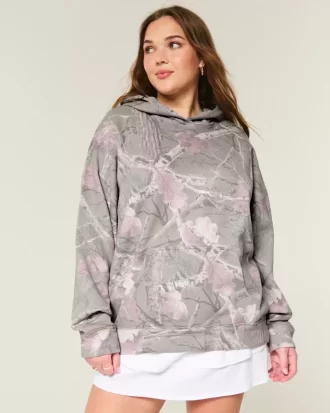 Hollister Feel Good -ylikokoinen Camo-huppari