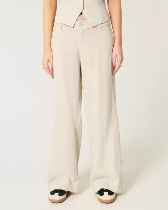 Hollister Livvy matalat leveälahkeiset housut Hollister Livvy matalat leveälahkeiset housut