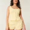 Hollister Livvy matalat pellavasekoitushortsit Hollister Livvy matalat pellavasekoitushortsit