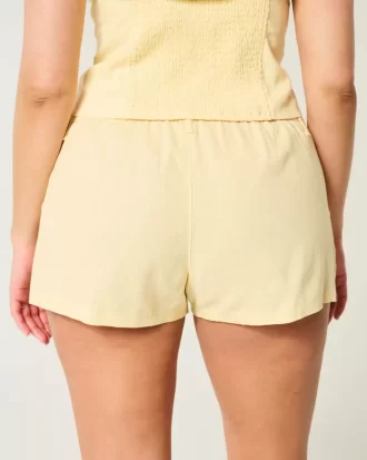 Hollister Livvy matalat pellavasekoitushortsit