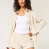 Hollister Livvy matalat pellavasekoitushortsit 3″ Hollister Livvy matalat pellavasekoitushortsit 3″