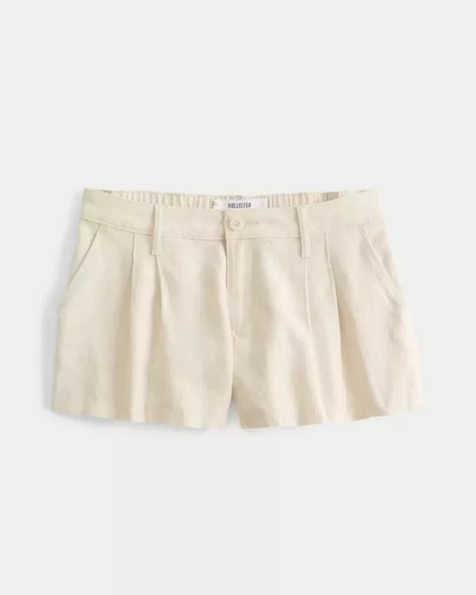 Hollister Livvy matalat pellavasekoitushortsit 3″ Hollister Livvy matalat pellavasekoitushortsit 3″