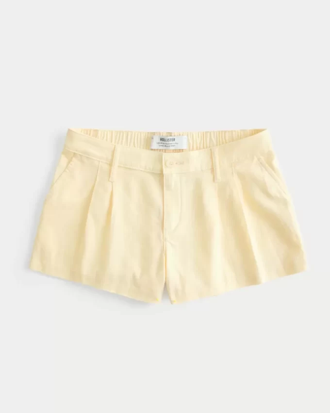 Hollister Livvy matalat pellavasekoitushortsit Hollister Livvy matalat pellavasekoitushortsit