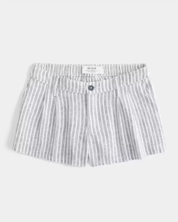 Hollister Livvy matalat pellavasekoitushortsit Hollister Livvy matalat pellavasekoitushortsit