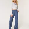 Hollister Livvy Ultra High-Rise leveälahkeiset housut Hollister Livvy Ultra High-Rise leveälahkeiset housut