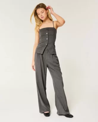 Hollister Livvy Ultra High-Rise leveälahkeiset housut