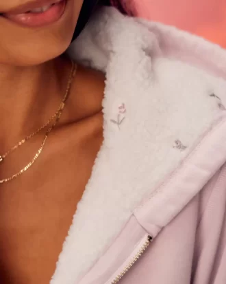 Hollister x Crocs Sherpa-vuorattu vetoketjullinen huppari