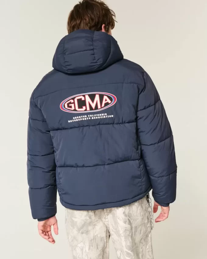 Hupullinen Motorsports Graphic Puffer -takki Hupullinen Motorsports Graphic Puffer -takki
