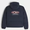 Hupullinen Motorsports Graphic Puffer -takki Hupullinen Motorsports Graphic Puffer -takki