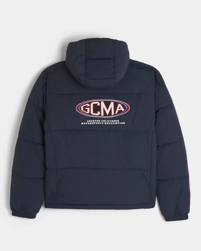 Hupullinen Motorsports Graphic Puffer -takki Hupullinen Motorsports Graphic Puffer -takki