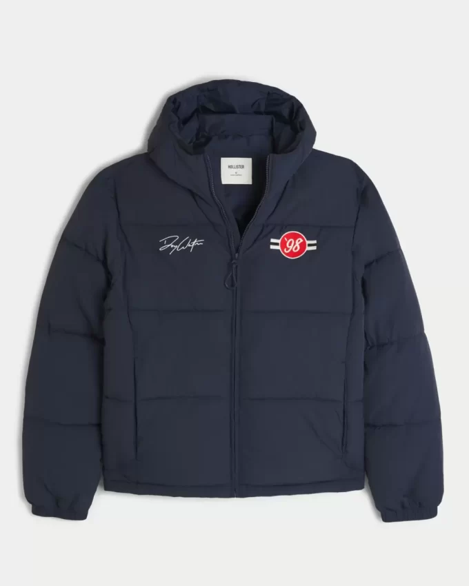Hupullinen Motorsports Graphic Puffer -takki Hupullinen Motorsports Graphic Puffer -takki