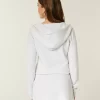 Hupullinen pitkähihainen fleecemekko Hupullinen pitkähihainen fleecemekko