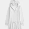 Hupullinen pitkähihainen fleecemekko Hupullinen pitkähihainen fleecemekko