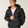 Hupullinen puffer-takki