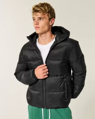 Hupullinen puffer-takki
