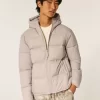 Hupullinen puffer-takki