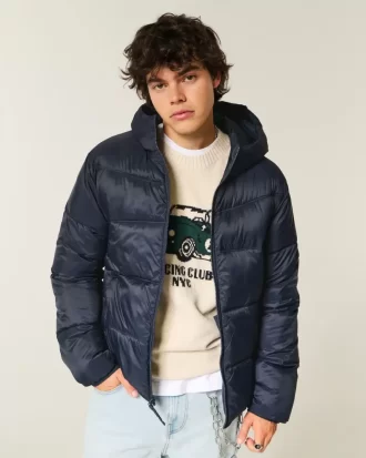Hupullinen puffer-takki