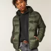 Hupullinen puffer-takki