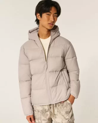 Hupullinen puffer-takki