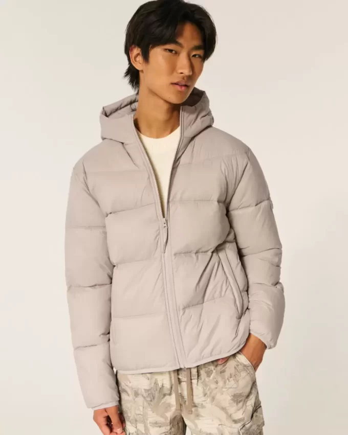 Hupullinen puffer-takki