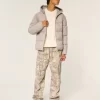 Hupullinen puffer-takki